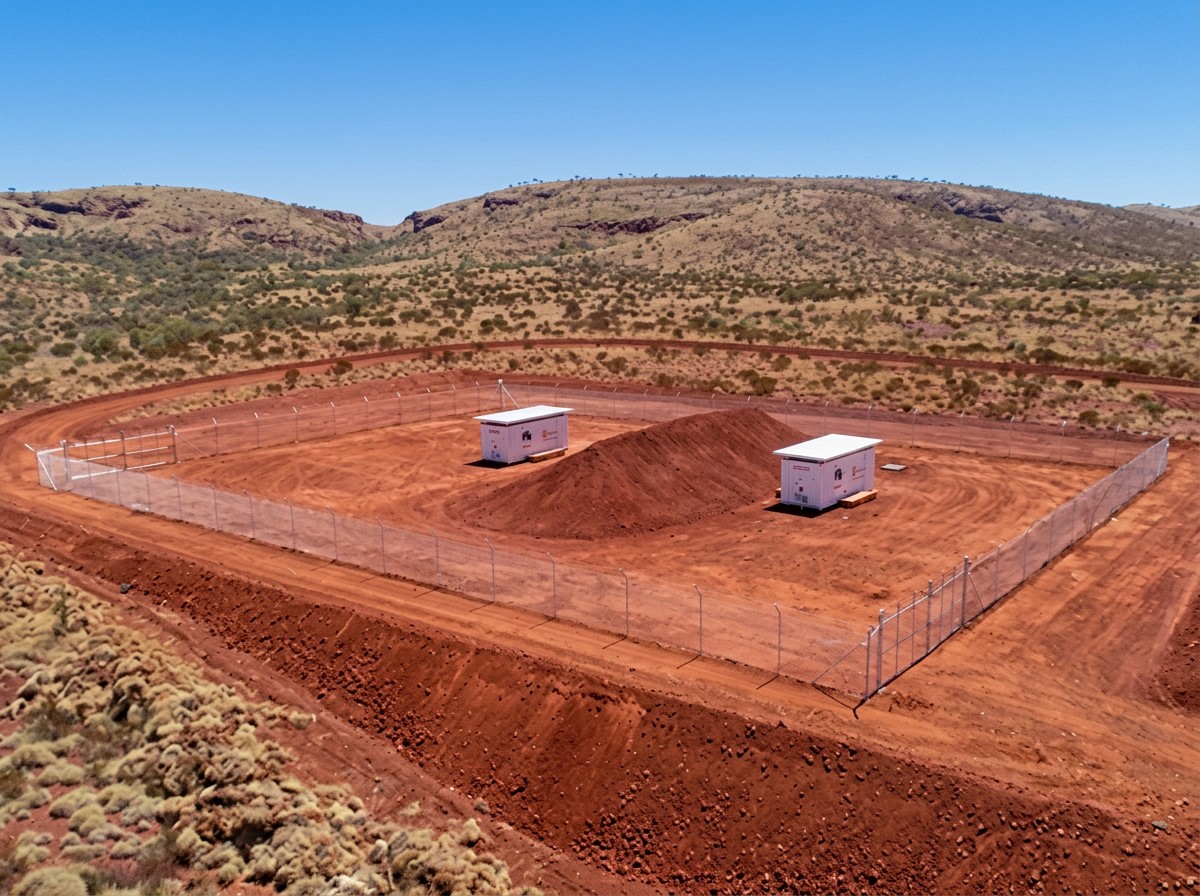 MagLok explosives magazines installed at a remote mining site
